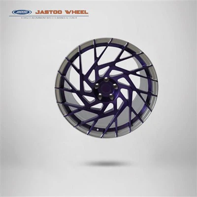 BMW用の20インチシルバーと紫色の鍛造車の車輪